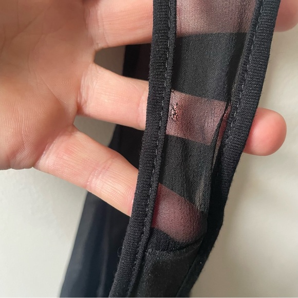 NWT Aiko sheer metallic silk tank - black, sexy, xs - Picture 8 of 8